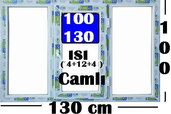 100 X 130 ISICAMLI PVC PENCERE